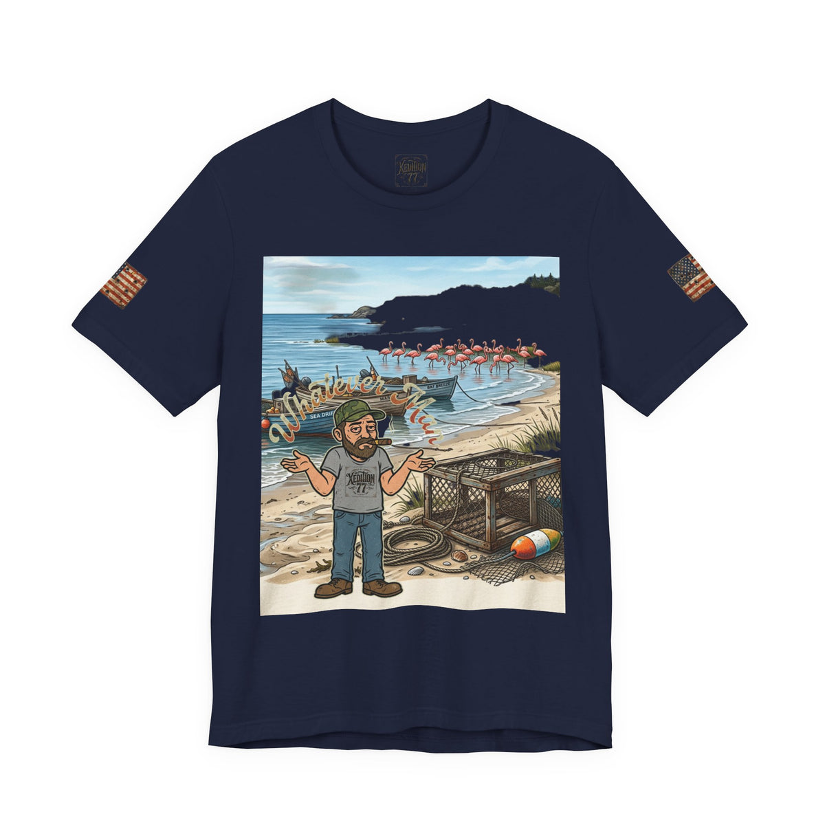 "Xedition77"Whatever Man T-Shirt Mr.Blunt Cartoon Tee for Guys