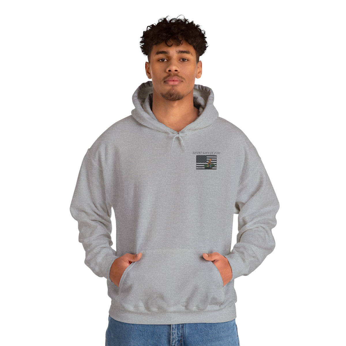 MR.BLUNT WAY OF LIFE Hoodie WITH USA FLAG