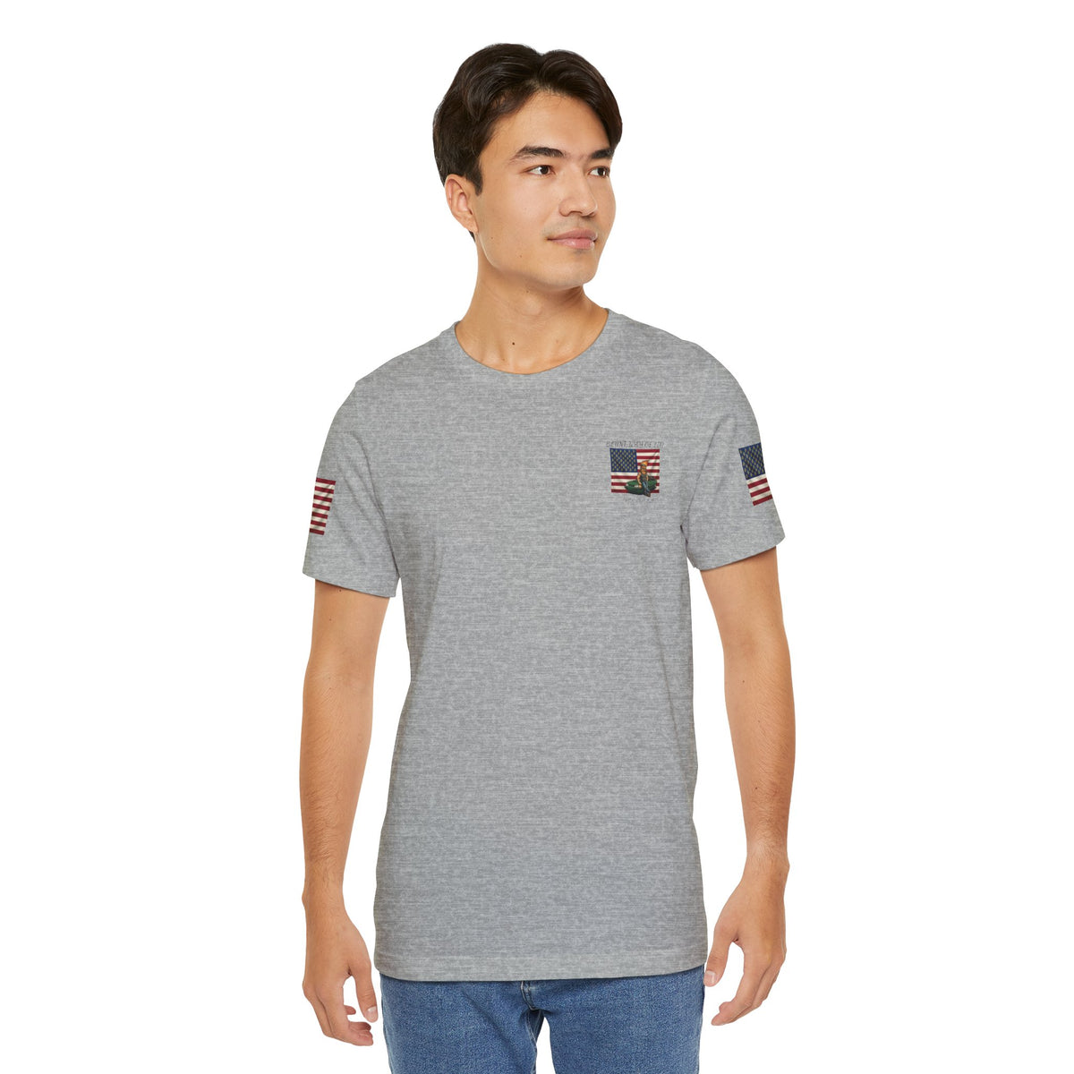 MR.BLUNT WAY OF LIFE Patriotic Graphic Tee — American Flag Car Design