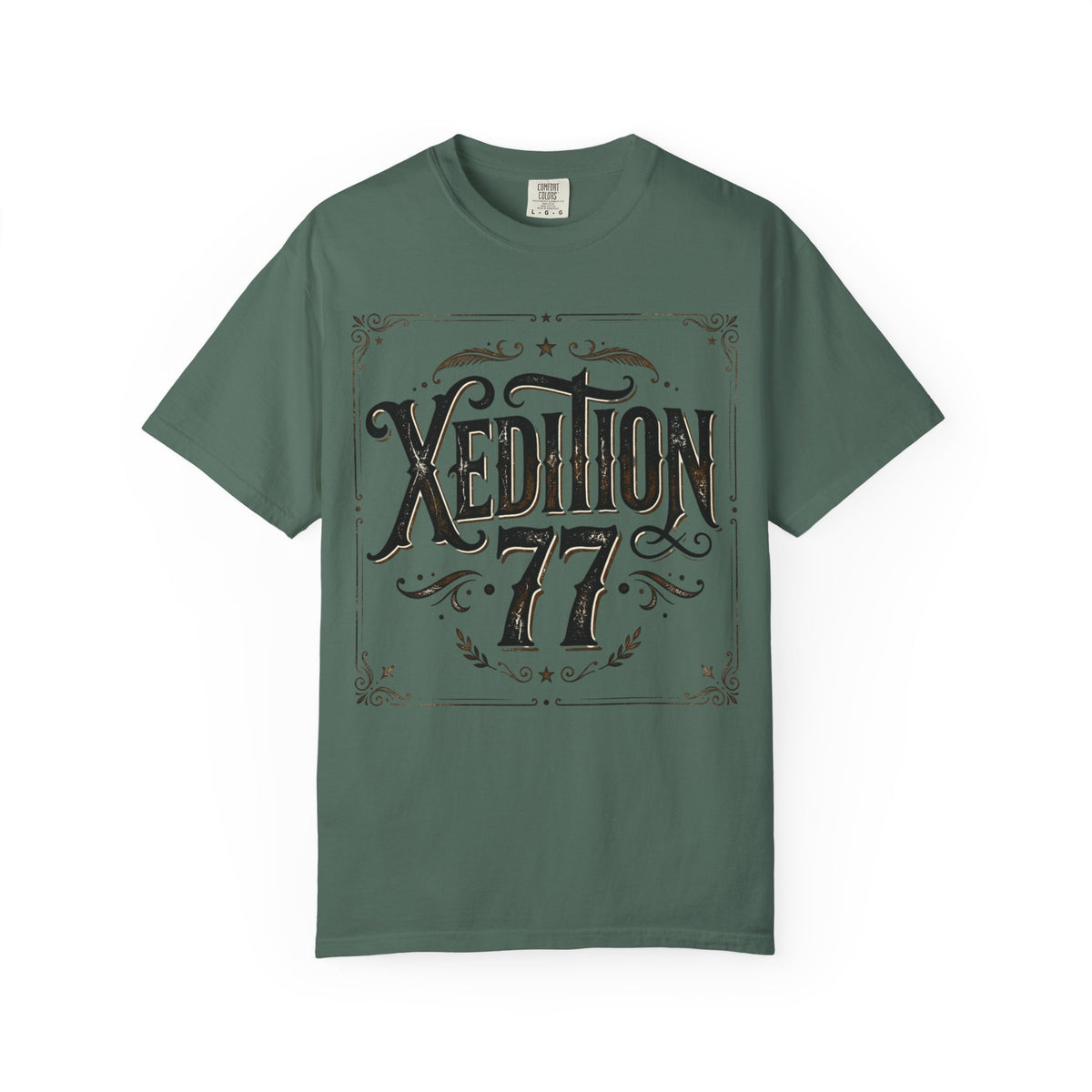Xedition 77 Vintage Flag Tee — Distressed American Flag Design