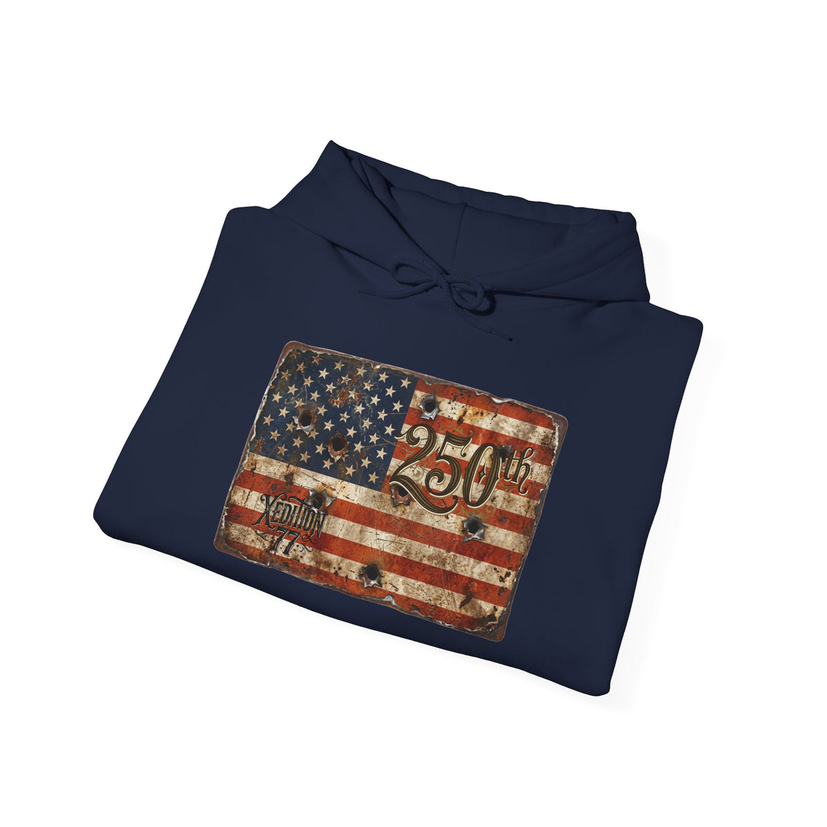 Patriotic Rustic American Flag Hoodie God Bless America Graphic