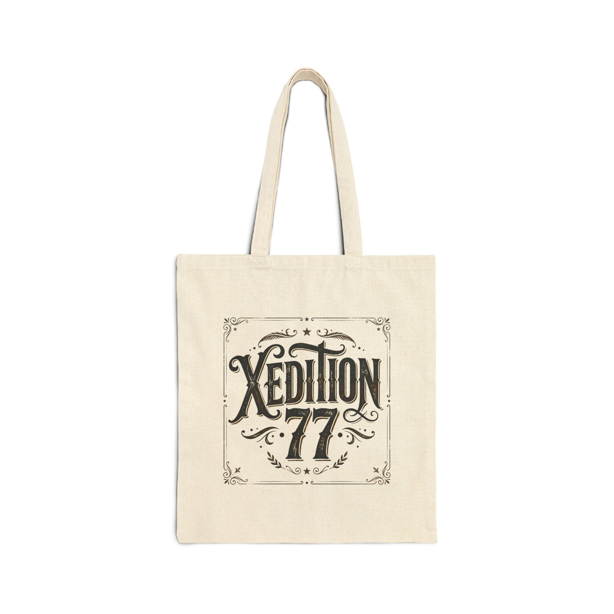 XEDITION77 Skull Flame Canvas Tote Bag