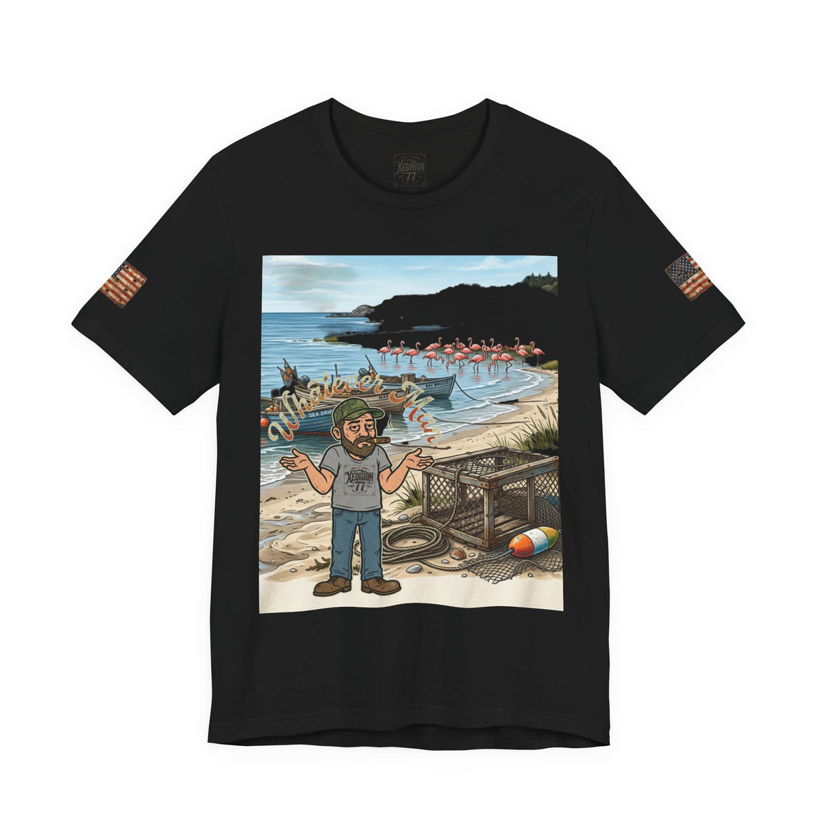 "Xedition77"Whatever Man T-Shirt Mr.Blunt Cartoon Tee for Guys