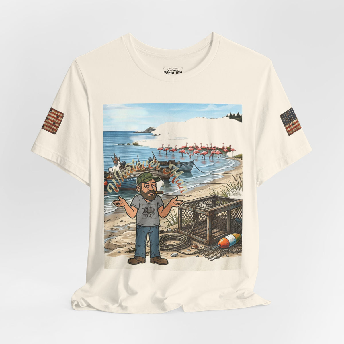 "Xedition77"Whatever Man T-Shirt Mr.Blunt Cartoon Tee for Guys