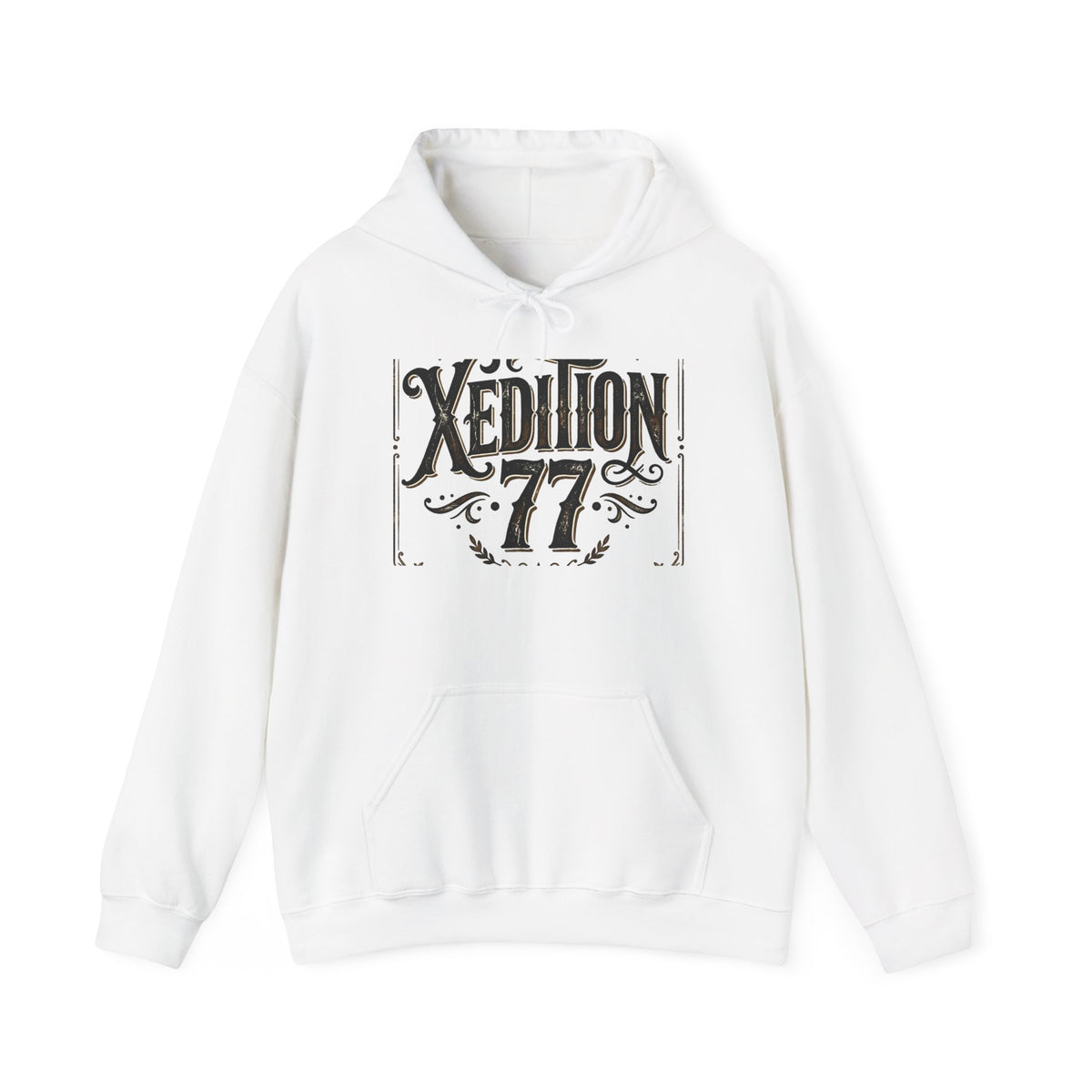Xedition 77 Vintage Logo Hoodie — Retro Graphic Pullover