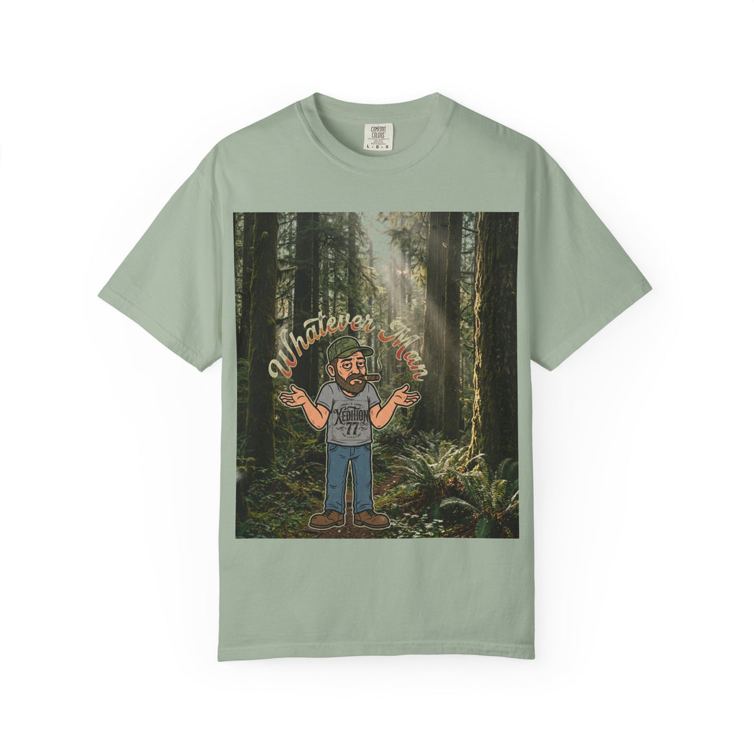 " Xedition77 "Whatever, Man T‑Shirt Mr.Blunt Cartoon Guy Graphic Tee with &