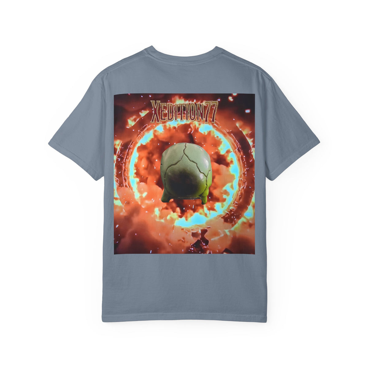XEDITION77 Skull Flame Graphic T-Shirt