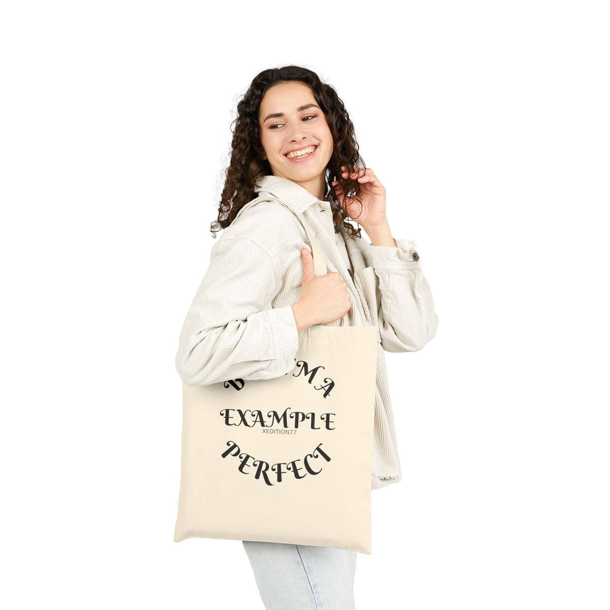 Canvas Tote Bag — "But I&