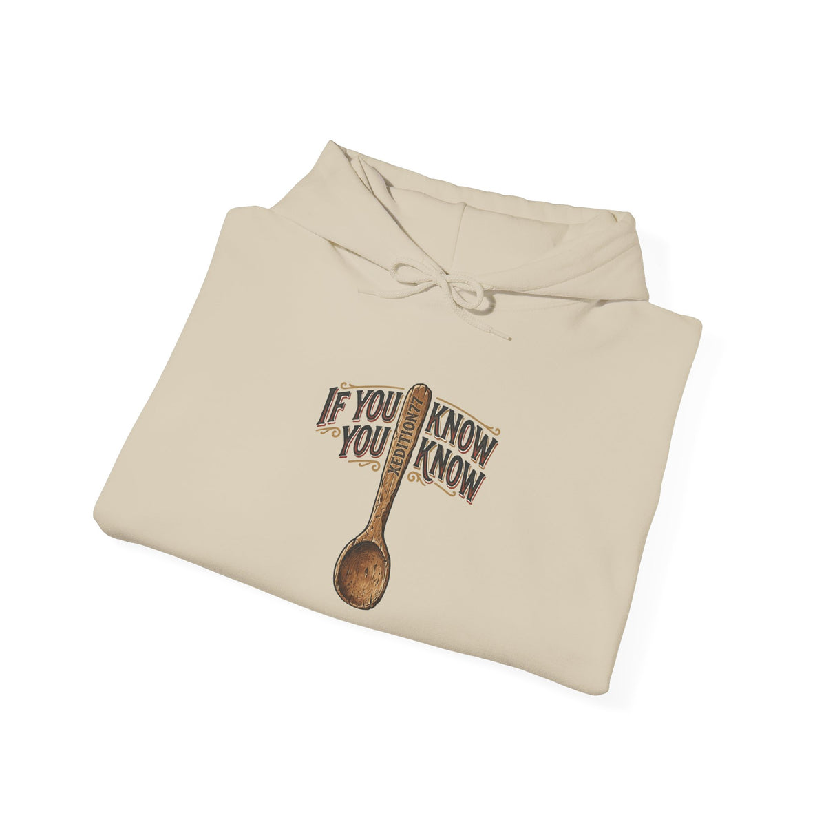 Xedition77 If You Know Spoon Hoodie / Vintage Wooden Spoon Graphic Sweatshirt