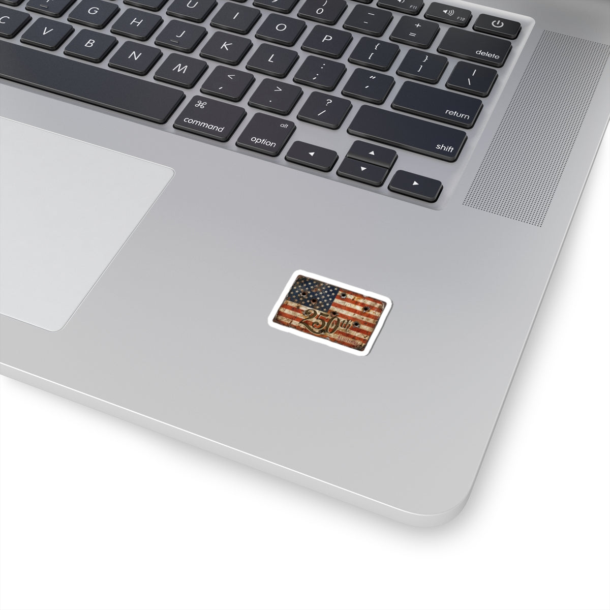 250th Vintage Bullet-Hole American Flag Sticker