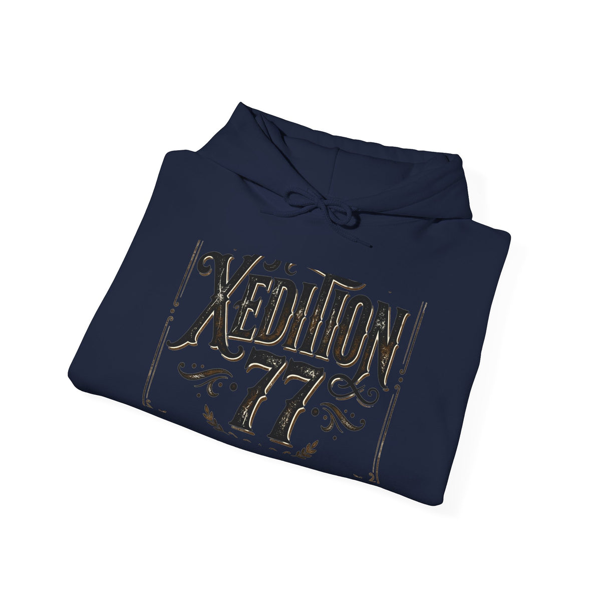 Xedition 77 Vintage Logo Hoodie — Retro Graphic Pullover