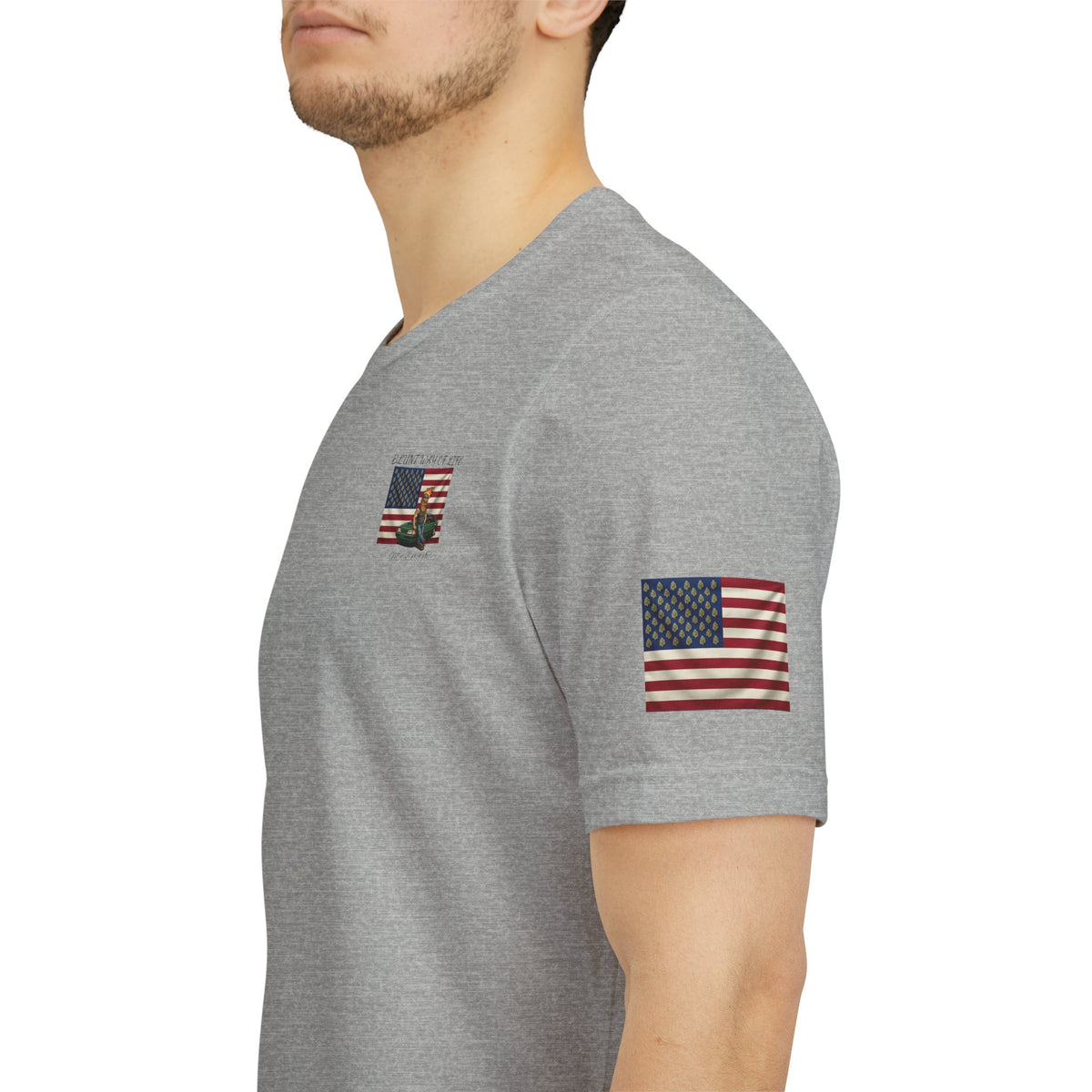 MR.BLUNT WAY OF LIFE Patriotic Graphic Tee — American Flag Car Design
