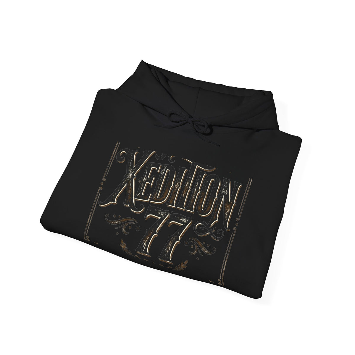 Xedition 77 Vintage Logo Hoodie — Retro Graphic Pullover