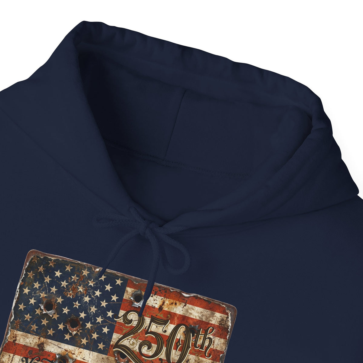 Patriotic Rustic American Flag Hoodie God Bless America Graphic