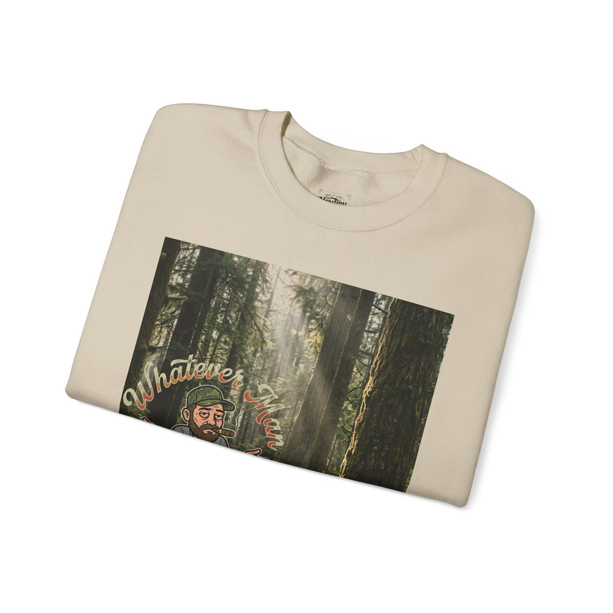 "Xedition77"Whatever Man Crewneck Sweatshirt Mr.Blunt Casual Graphic Pullover for Men