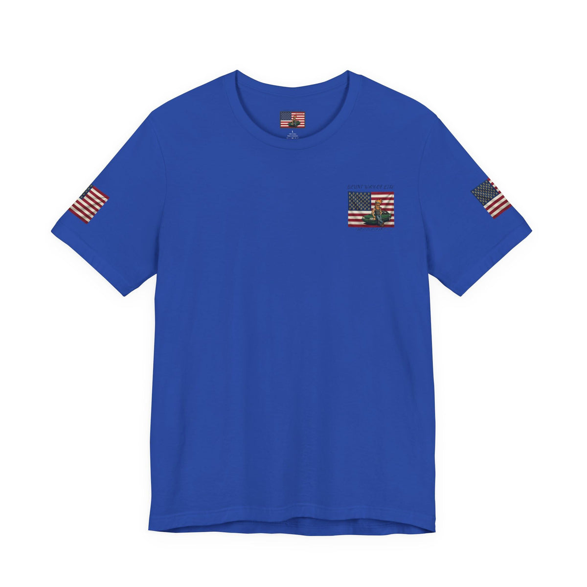 MR.Blunt/Blunt Way of Life American Flag Muscle Car Illustration Tee