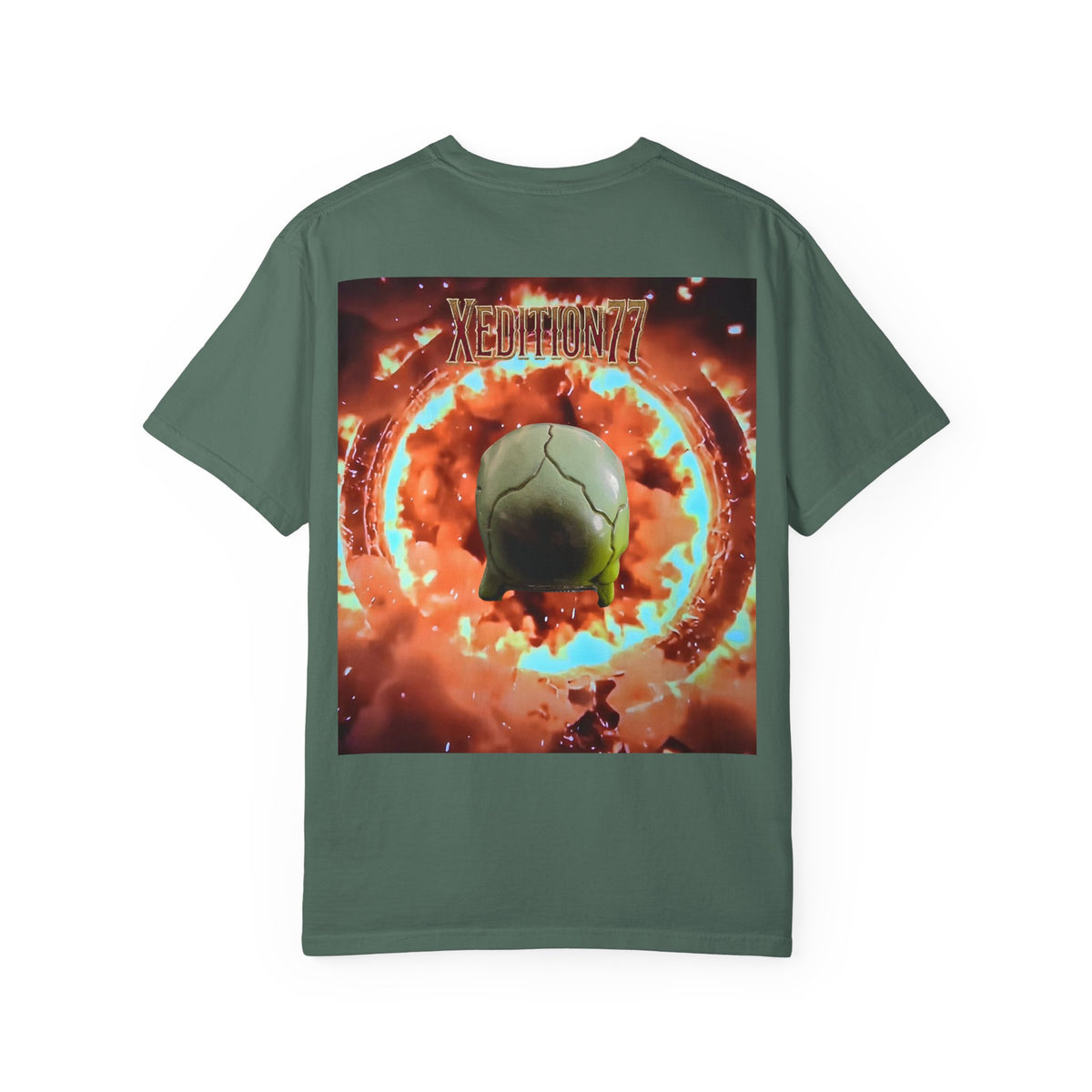 XEDITION77 Skull Flame Graphic T-Shirt