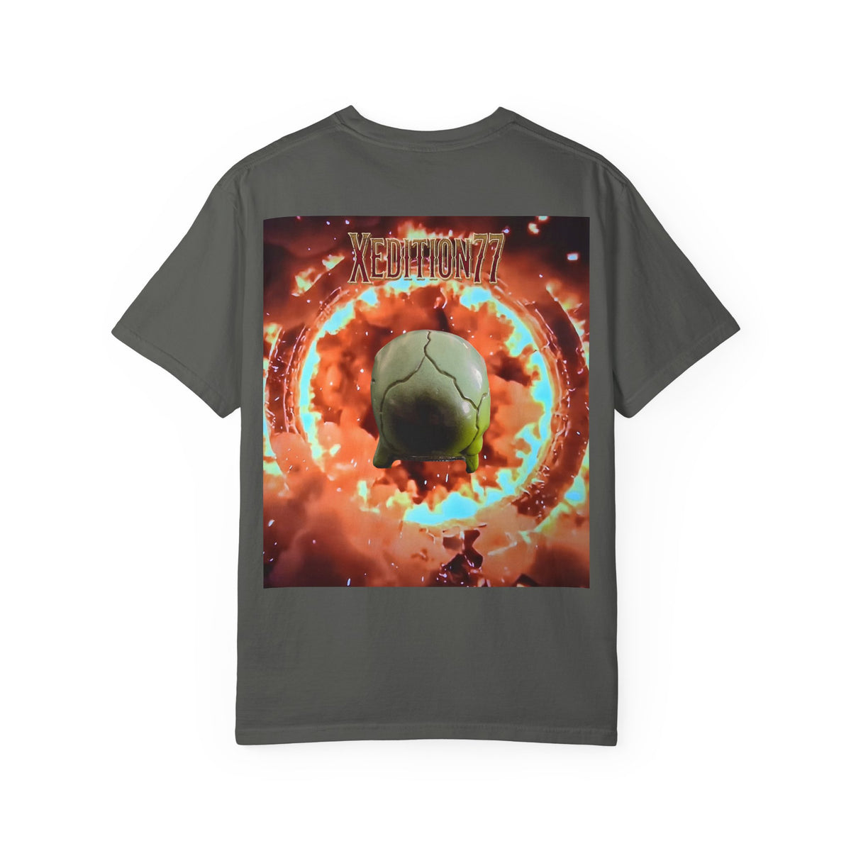 XEDITION77 Skull Flame Graphic T-Shirt