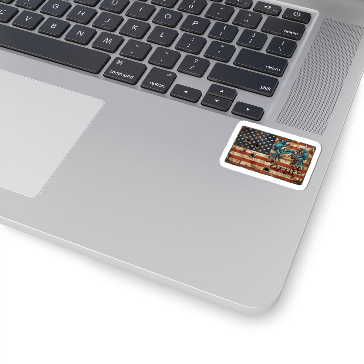 Xedition77 Crab "POT" LIFE American Flag Cut Sticker