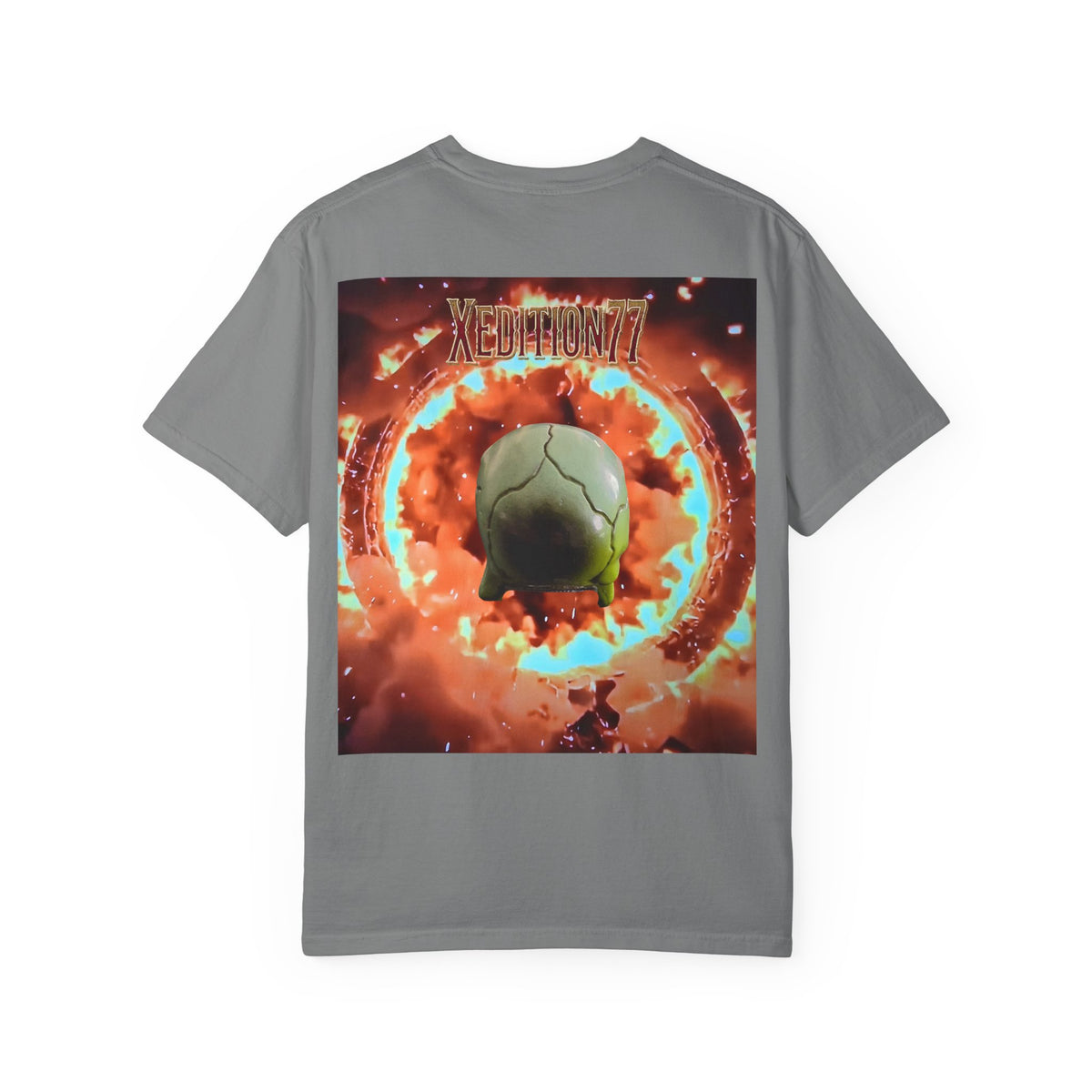 XEDITION77 Skull Flame Graphic T-Shirt