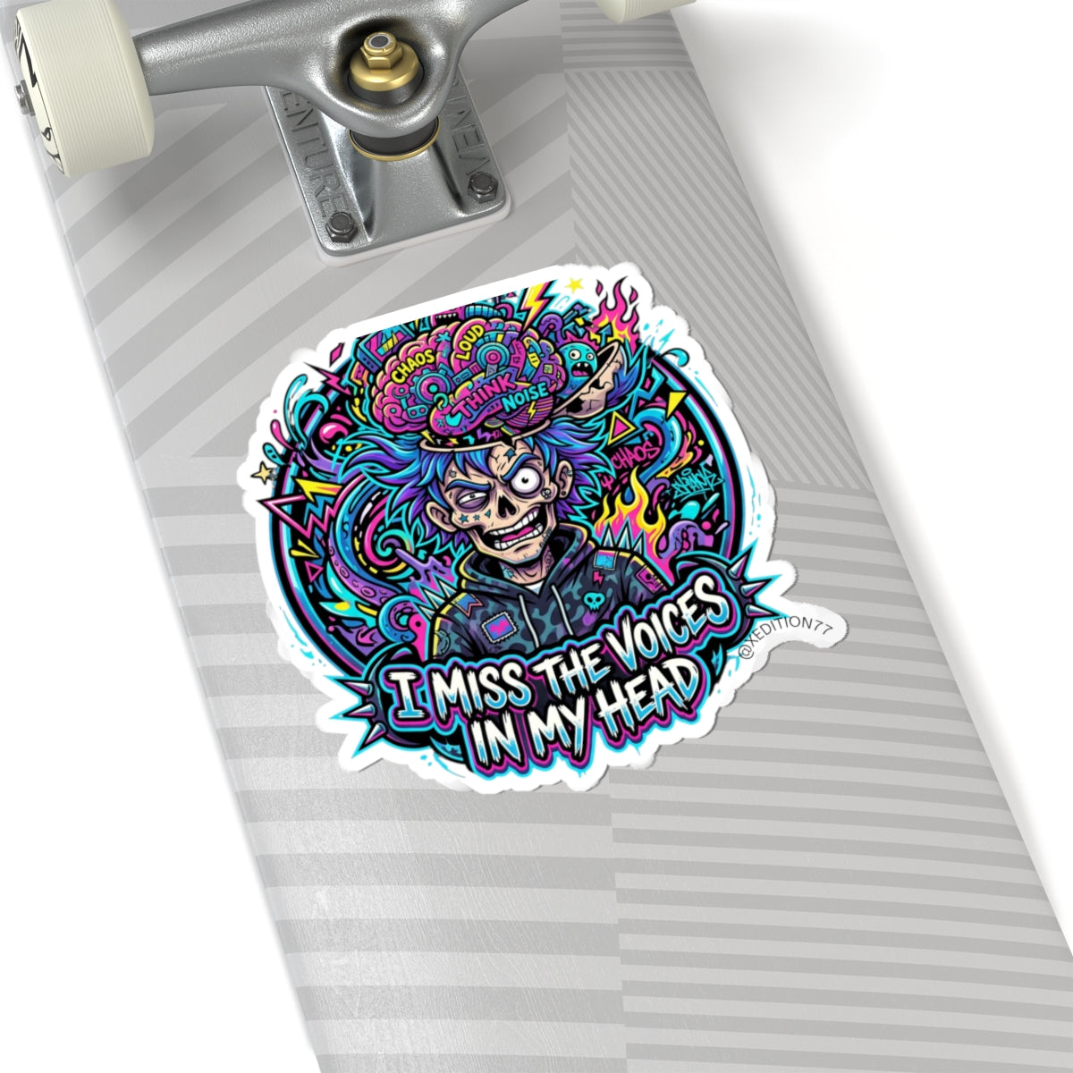 Sticker - “I Miss the Voices in My Head” Psychedelic Chaos Sticker