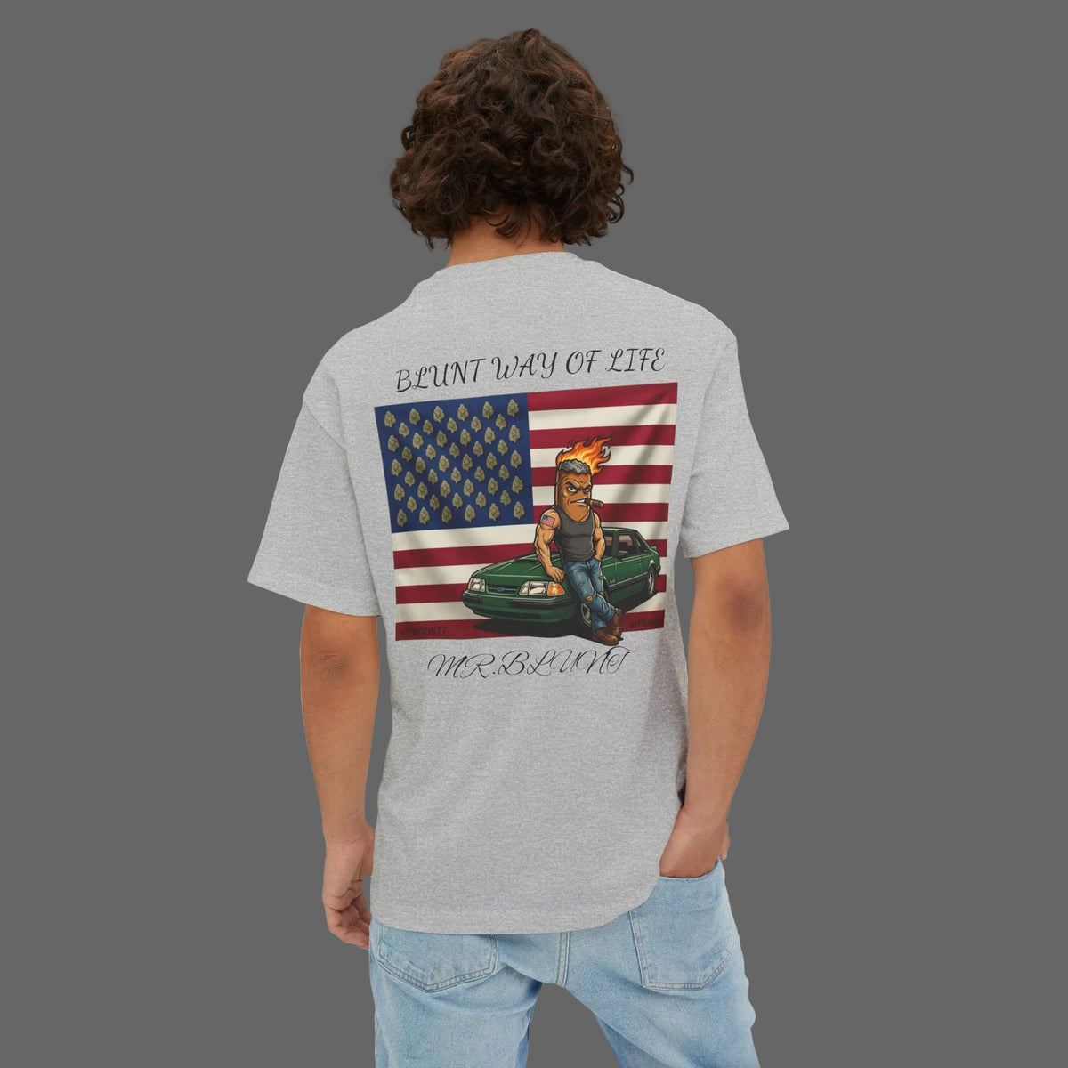 MR.BLUNT WAY OF LIFE American Flag Pocket Tee