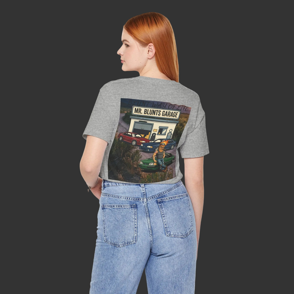 MR.BLUNT WAY OF LIFE Pocket American Flag Tee with &