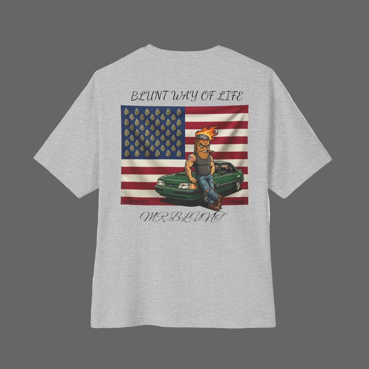 MR.BLUNT WAY OF LIFE American Flag Pocket Tee