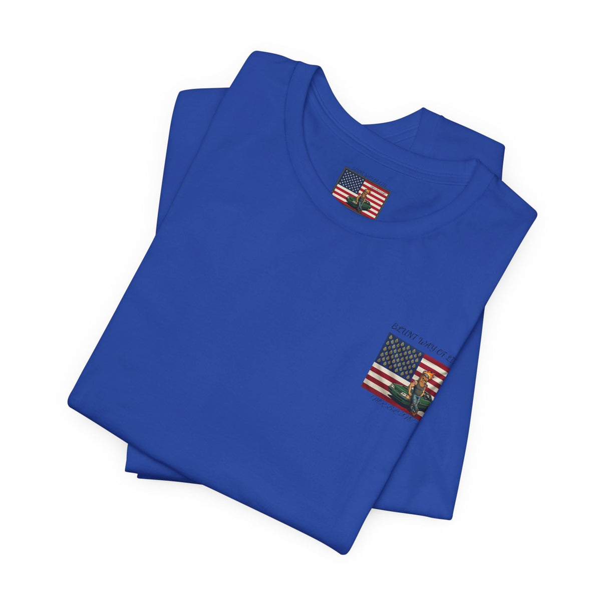 MR.Blunt/Blunt Way of Life American Flag Muscle Car Illustration Tee