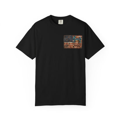 Xedition77 GUINEA VA.Blue Crab Shack T-Shirt  Coastal Fishing Dock Graphic Tee