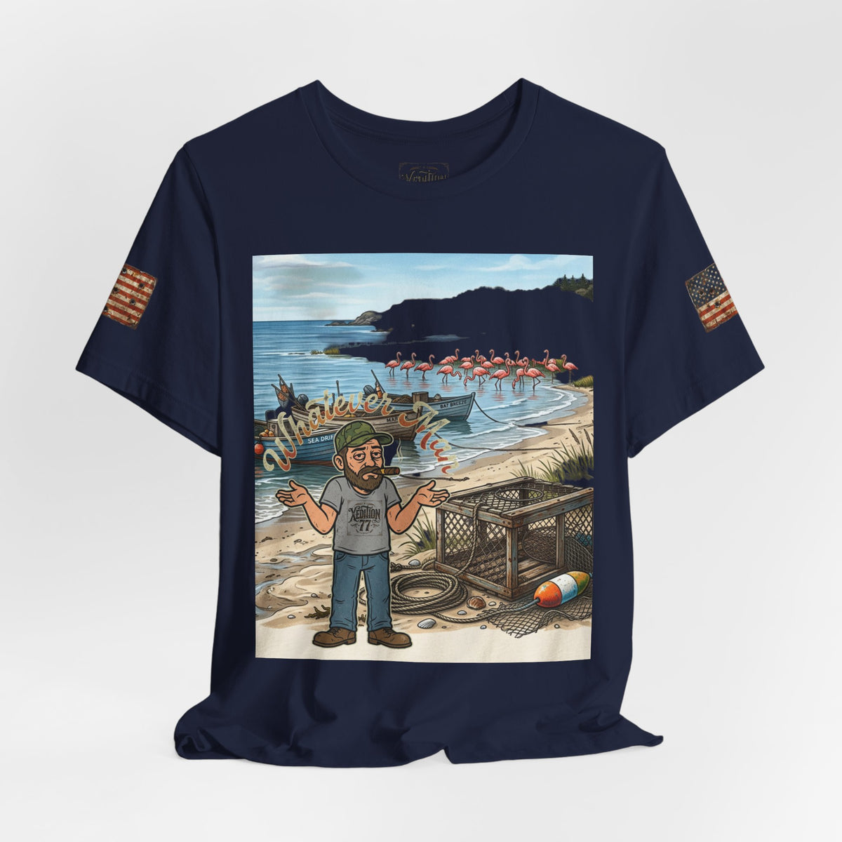 "Xedition77"Whatever Man T-Shirt Mr.Blunt Cartoon Tee for Guys