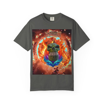 XEDITION77 Skull Flame Graphic T-Shirt