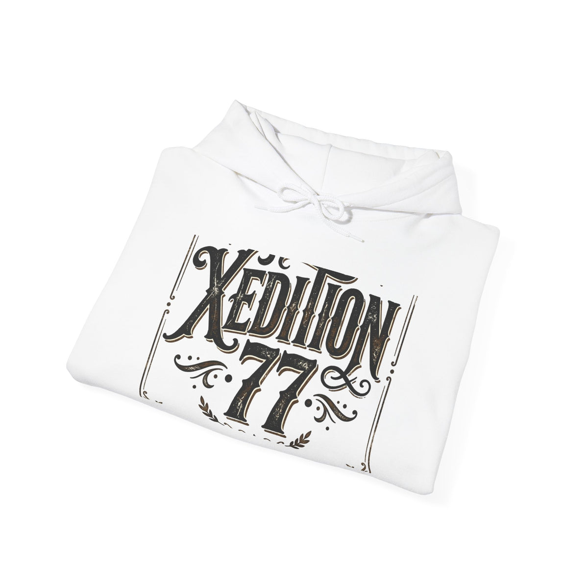 Xedition 77 Vintage Logo Hoodie — Retro Graphic Pullover