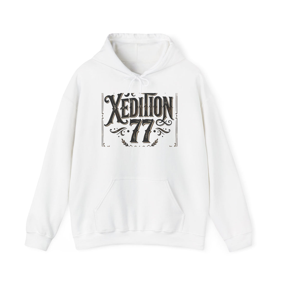 Xedition 77 Vintage Logo Hoodie — Retro Graphic Pullover