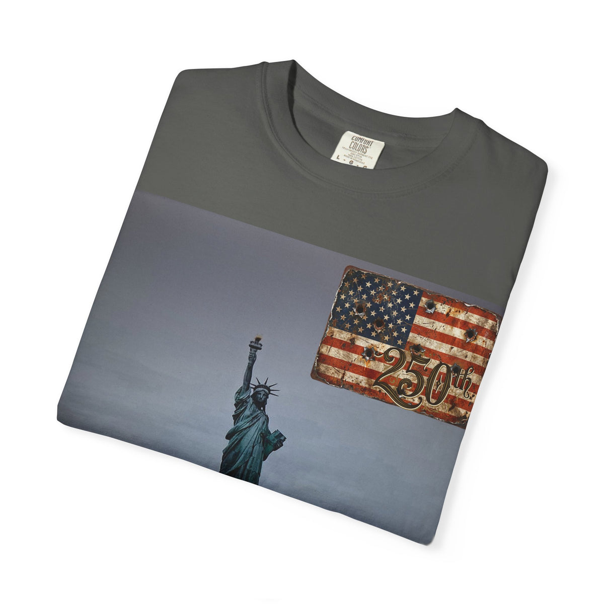 Statue of Liberty American Flag T-Shirt  Vintage Patriotic Tee