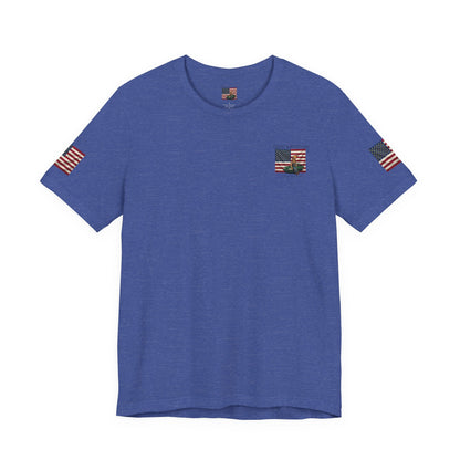 MR.BLUNT WAY OF LIFE Patriotic  Graphic Tee — American Flag Car Design