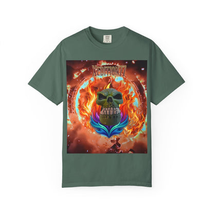 XEDITION77 Skull Flame Graphic T-Shirt