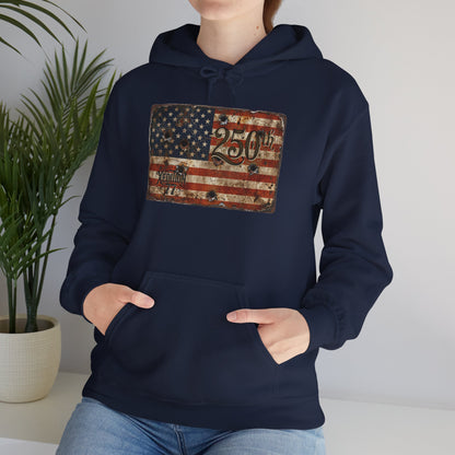 Patriotic Rustic American Flag Hoodie  God Bless America Graphic