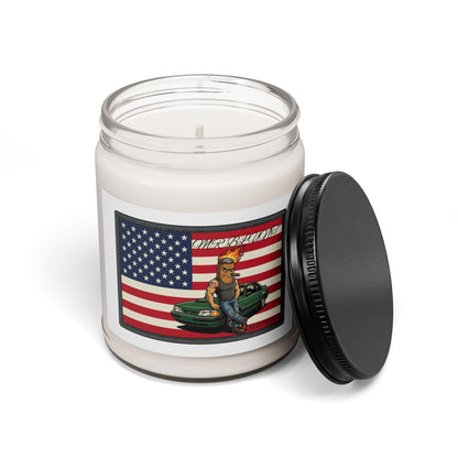 MR.BLUNT WAY OF LIFE American Flag Hot Rod Pinup Candle | 9oz Soy Jar