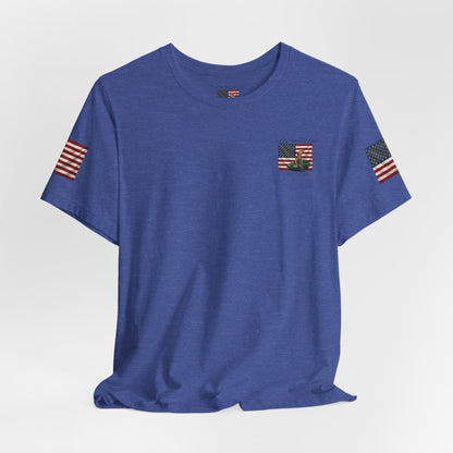 MR.BLUNT WAY OF LIFE Patriotic  Graphic Tee — American Flag Car Design