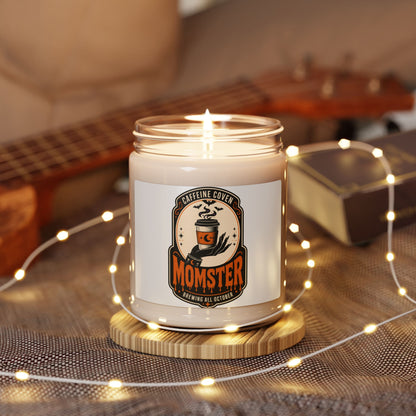 Momster Halloween Soy Candle, Pumpkin Spice Scent | Mom Momster Candle