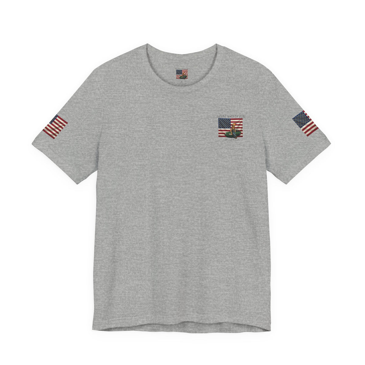 MR.BLUNT WAY OF LIFE Patriotic  Graphic Tee — American Flag Car Design