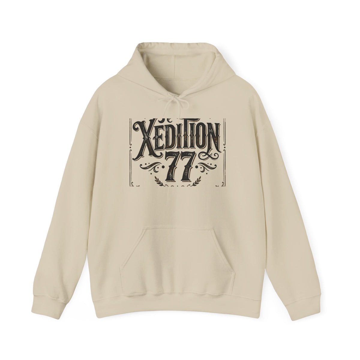 Xedition 77 Vintage Logo Hoodie — Retro Graphic Pullover