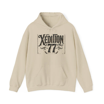 Xedition 77 Vintage Logo Hoodie — Retro Graphic Pullover