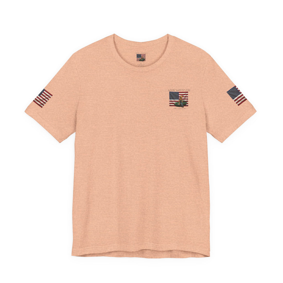 MR.BLUNT WAY OF LIFE Patriotic  Graphic Tee — American Flag Car Design