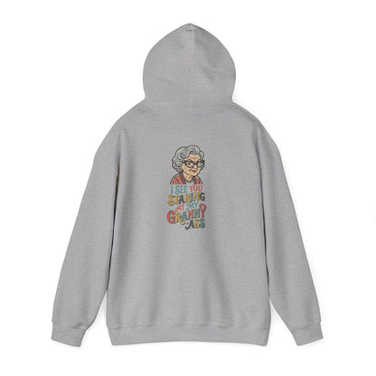 Xedition77/ I SEE YOU STARING AT MY GRANNY ASS Logo Hoodie