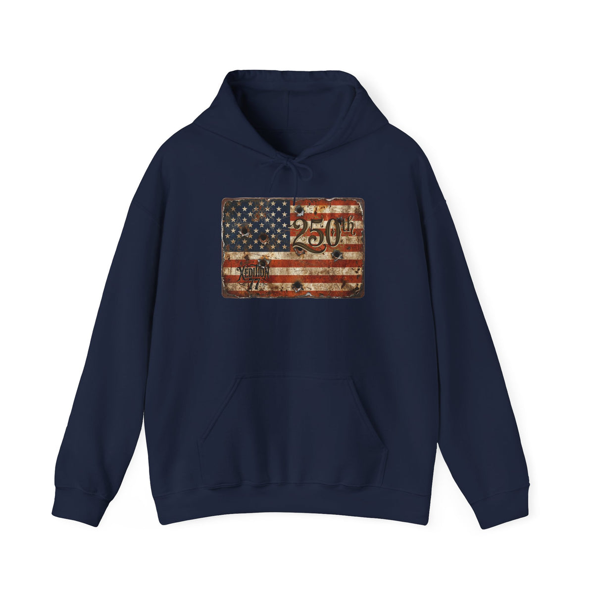 Patriotic Rustic American Flag Hoodie  God Bless America Graphic