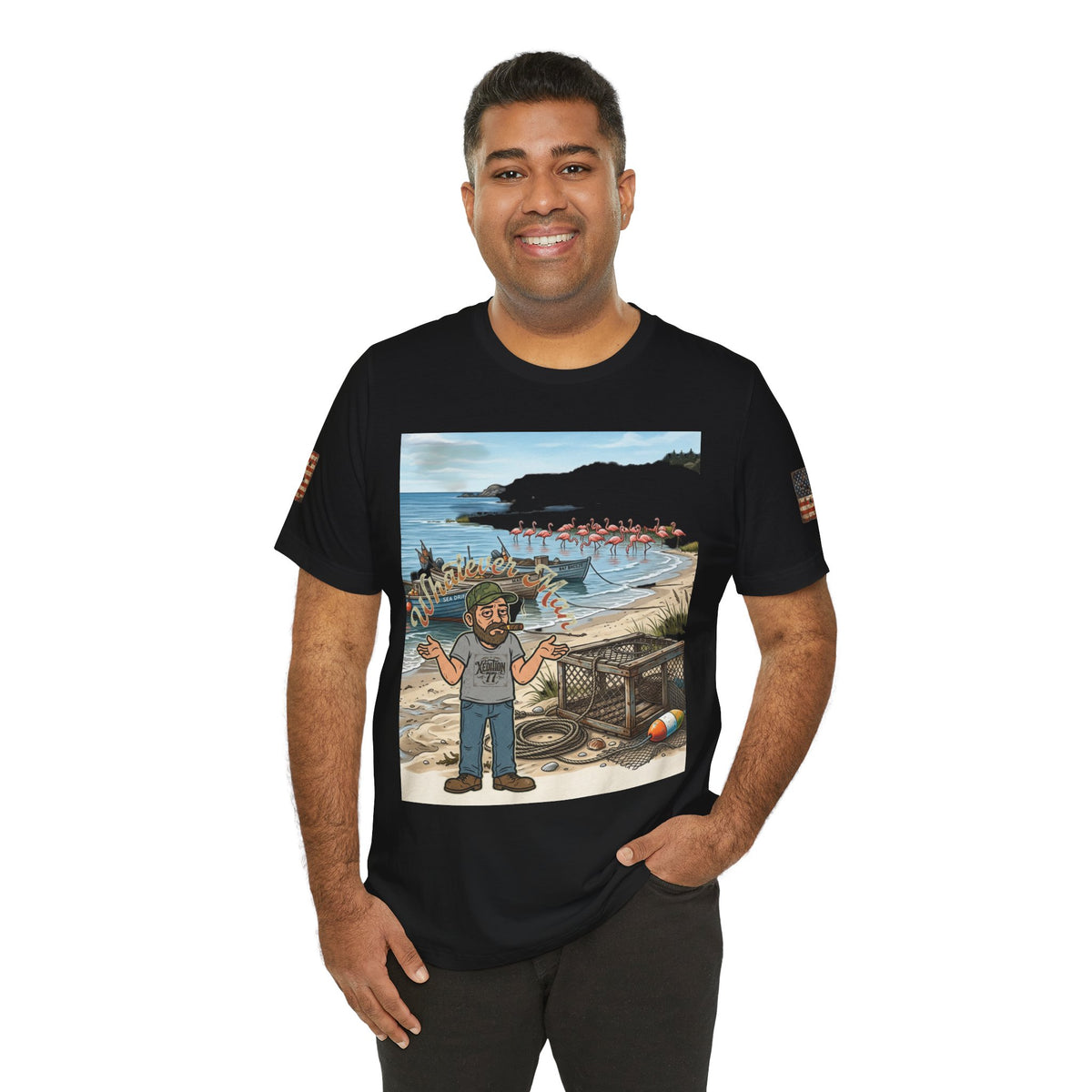 "Xedition77"Whatever Man T-Shirt Mr.Blunt Cartoon Tee for Guys