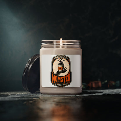 Momster Halloween Soy Candle, Pumpkin Spice Scent | Mom Momster Candle