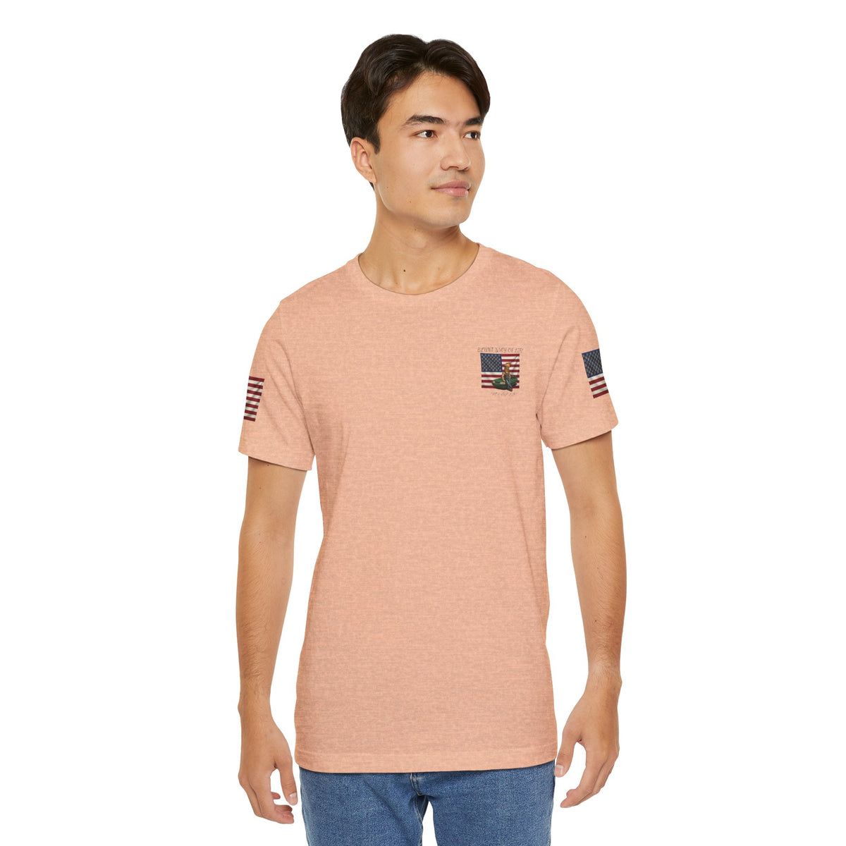 MR.BLUNT WAY OF LIFE Patriotic  Graphic Tee — American Flag Car Design